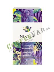 Чай Niktea Earl Grey черный с бергамотом в пакетиках 25 шт